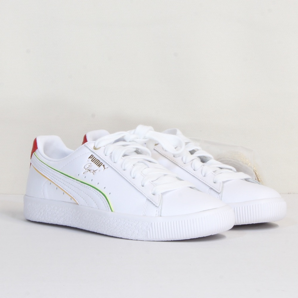 Puma Women's Clyde World Hood Unity White Classic Sneaker Size 6 NWT